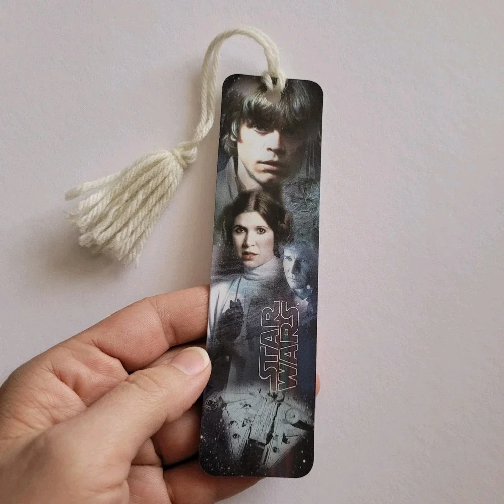 Vintage Y2K Star Wars Bookmark Millennium Falcon, Lucasfilm 00s 2002, CEBM-21288